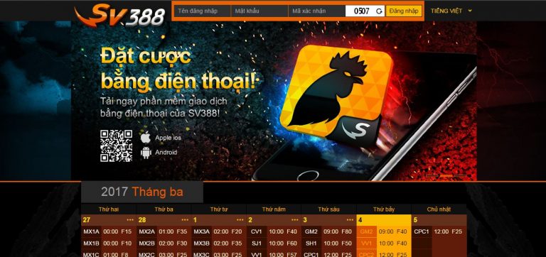Đăng ký SV388 - Đá gà trực tuyến SV388 tốt nhất Việt Nam